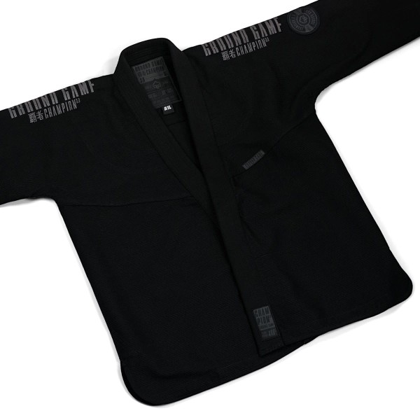GROUND GAME Kimono do BJJ Champion 3.0 SHADOW Czarne (400g)