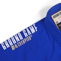 GROUND GAME Kimono do BJJ Champion 3.0 Niebieskie (400g)