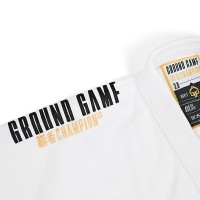 GROUND GAME Kimono do BJJ Champion 3.0 Białe (400g)