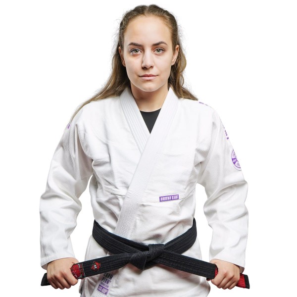 GROUND GAME Kimono do BJJ Damskie CHAMPION 3.0 LAVENDER Białe (400g)