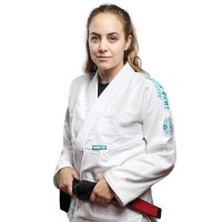 GROUND GAME Kimono do BJJ Damskie CHAMPION 3.0 MINT Białe (400g)