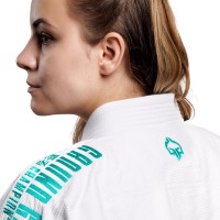 GROUND GAME Kimono do BJJ Damskie CHAMPION 3.0 MINT Białe (400g)
