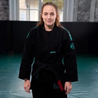 GROUND GAME Kimono do BJJ Damskie CHAMPION 3.0 MINT Czarne (400g)