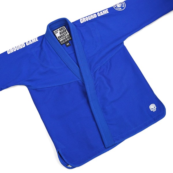 GROUND GAME Kimono do BJJ Gamer 2.0 Niebieskie (450g)