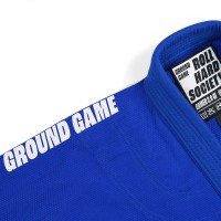 GROUND GAME Kimono do BJJ Gamer 2.0 Niebieskie (450g)