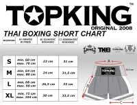 TOP KING Spodenki Muay Thai TKTBS-205-WH
