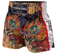 TOP KING Spodenki Muay Thai TKTBS-205-WH