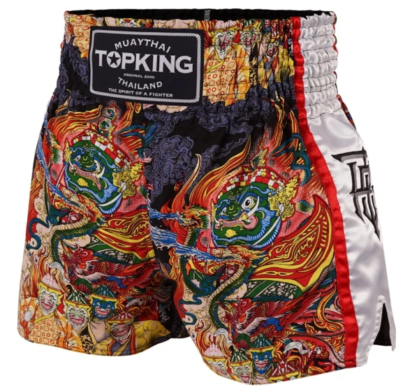 TOP KING Spodenki Muay Thai TKTBS-205-WH