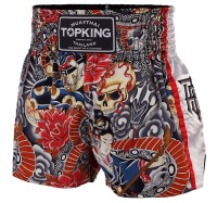 TOP KING Spodenki Muay Thai TKTBS-206-WH