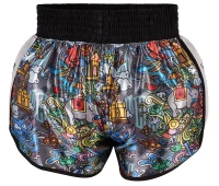 TOP KING Spodenki Muay Thai TKTBS-224-WH CULTURE THAILAND