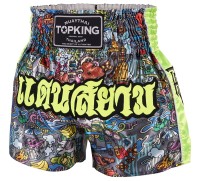 TOP KING Spodenki Muay Thai TKTBS-225-GN CULTURE THAILAND