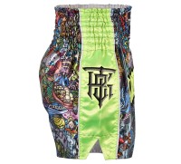 TOP KING Spodenki Muay Thai TKTBS-225-GN CULTURE THAILAND