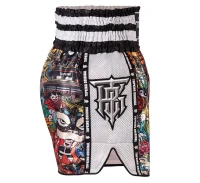 TOP KING Spodenki Muay Thai TKTBS-227-WH CULTURE CHINA
