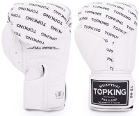 TOP KING Rękawice Bokserskie Full Impact TKBGFI Białe