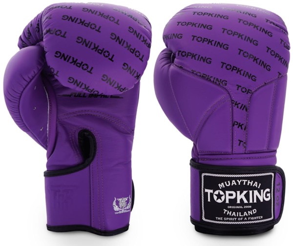 TOP KING Rękawice Bokserskie Full Impact TKBGFI Fioletowe