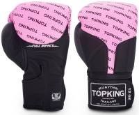 TOP KING Rękawice Bokserskie Full Impact TKBGFI Czarno-Różowe