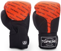 TOP KING Rękawice Bokserskie Full Impact TKBGFI Czarno-Pomarańczowe