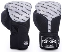 TOP KING Rękawice Bokserskie Full Impact TKBGFI Czarno-Srebrne