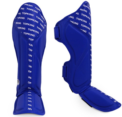 TOP KING Ochraniacze Piszczeli i Stopy Full Impact Niebieskie