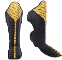 TOP KING Ochraniacze Piszczeli i Stopy Full Impact Czarno-Złote