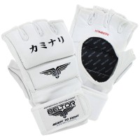 BELTOR Rękawice MMA / Kyokushin Kaminari Białe