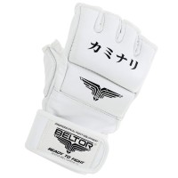 BELTOR Rękawice MMA / Kyokushin Kaminari Białe