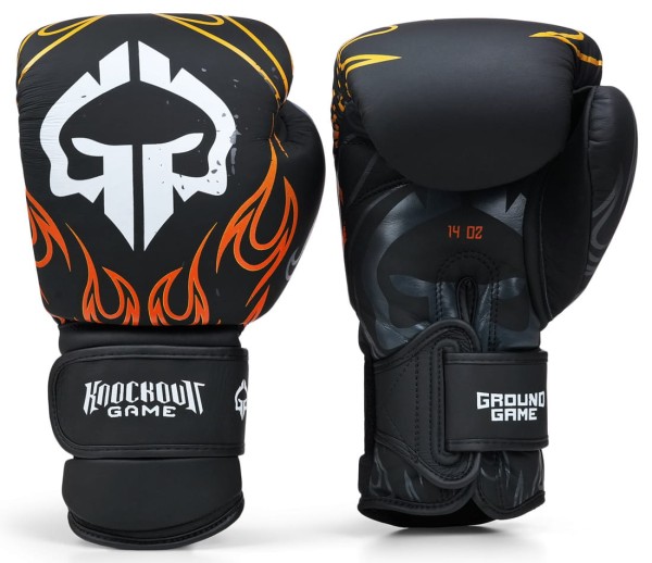 GROUND GAME Rękawice Bokserskie FLAMES