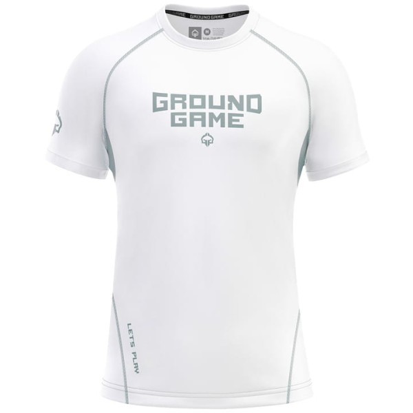 GROUND GAME Rashguard MMA Athletic Platinum Krótki Rękaw