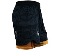 GROUND GAME Spodenki MMA Podwójne 2w1 Oni Samurai