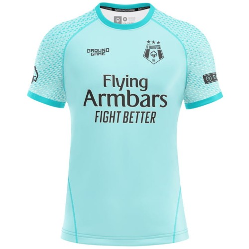 GROUND GAME Rashguard MMA FC Armbar Miętowy Krótki Rękaw