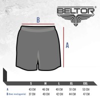 BELTOR Spodenki Treningowe Athletics Czarne