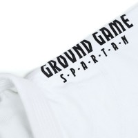GROUND GAME Kimono / Gi do BJJ Dziecięce Spartan Białe (350g)