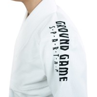GROUND GAME Kimono / Gi do BJJ Dziecięce Spartan Białe (350g)