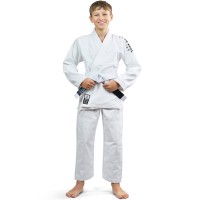 GROUND GAME Kimono / Gi do BJJ Dziecięce Spartan Białe (350g)