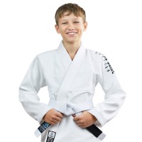 GROUND GAME Kimono / Gi do BJJ Dziecięce Spartan Białe (350g)