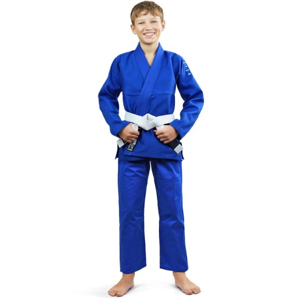 GROUND GAME Kimono / Gi do BJJ Dziecięce Spartan Niebieskie (350g)