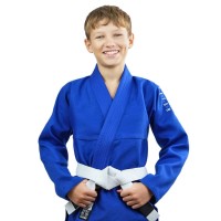 GROUND GAME Kimono / Gi do BJJ Dziecięce Spartan Niebieskie (350g)