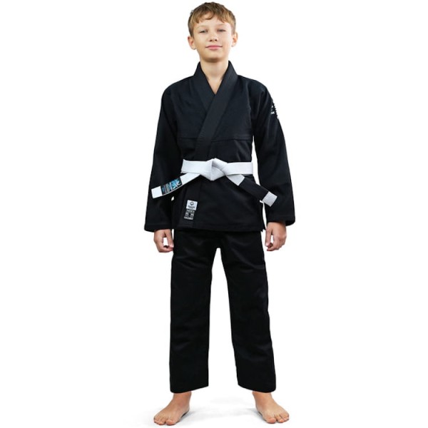 GROUND GAME Kimono / Gi do BJJ Dziecięce Spartan Czarne (350g)