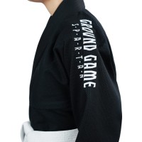 GROUND GAME Kimono / Gi do BJJ Dziecięce Spartan Czarne (350g)