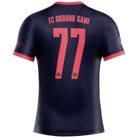 GROUND GAME Rashguard MMA FC Armbar Granatowo-Różowy Krótki Rękaw