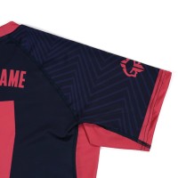 GROUND GAME Rashguard MMA FC Armbar Granatowo-Różowy Krótki Rękaw