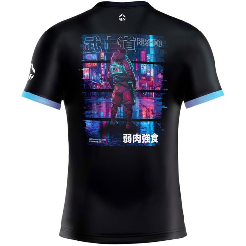 GROUND GAME Rashguard MMA Cyber Samurai Krótki Rękaw