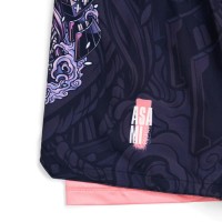 GROUND GAME Spodenki MMA Podwójne 2w1 Damskie Asami