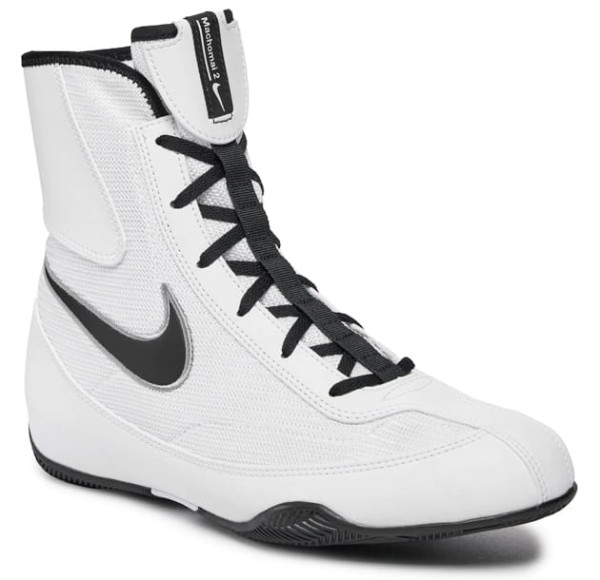 NIKE Buty Bokserskie MACHOMAI MID 2 Biało-Czarne