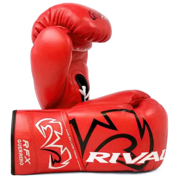 RIVAL Rękawice Bokserskie Wiązane RFX-GUERRERO PRO FIGHT SF-H Czerwone