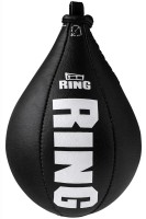 RING SPORT Gruszka Bokserska Poddaszkowa Czarna Skórzana 30cm