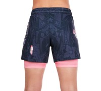 GROUND GAME Spodenki MMA Podwójne 2w1 Damskie Asami