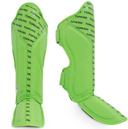 TOP KING Ochraniacze Piszczeli i Stopy Full Impact Zielone
