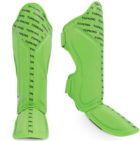 TOP KING Ochraniacze Piszczeli i Stopy Full Impact Zielone