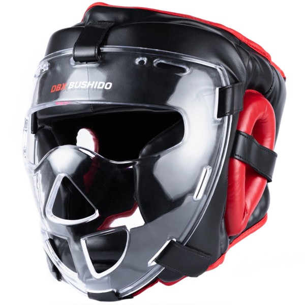 BUSHIDO Kask Karate / Krav Maga z Maską Kratką Plastikową ARH-2180
